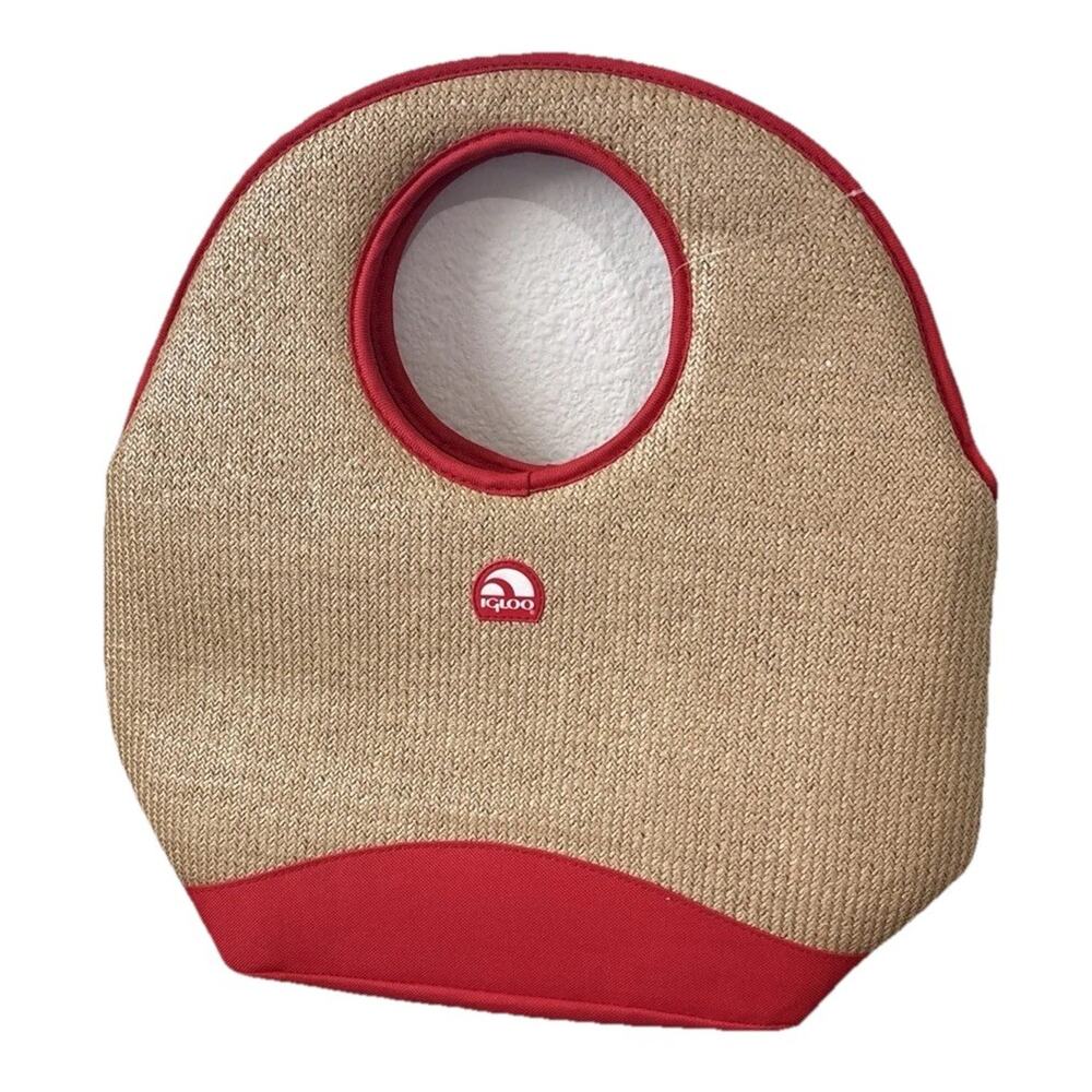 IGLOO Insulated Soft Side Tote Cooler Zipper Close Inside Pocket Beach Picnic